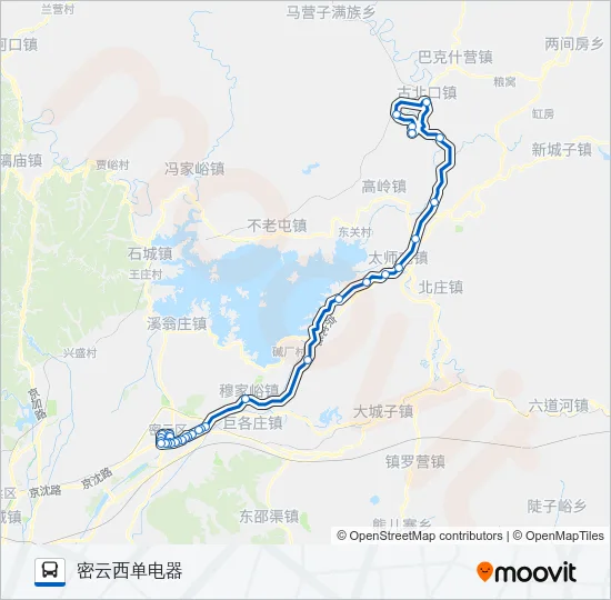 密25 Bus Line Map
