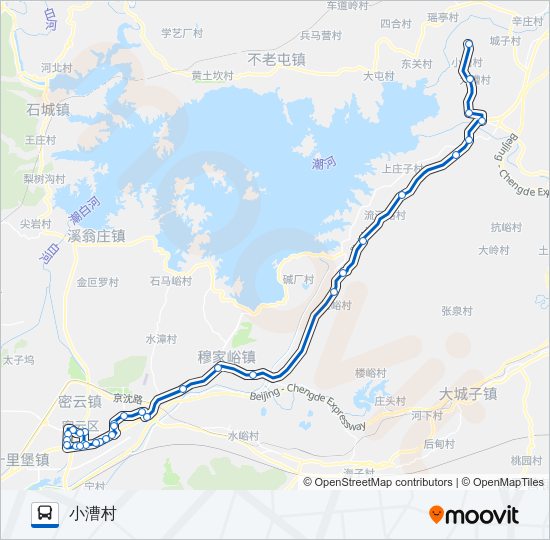 公交密30路的线路图