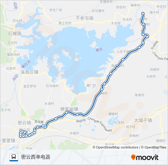 公交密30路的线路图