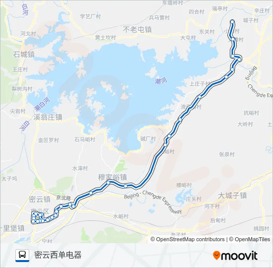 密30 Bus Line Map