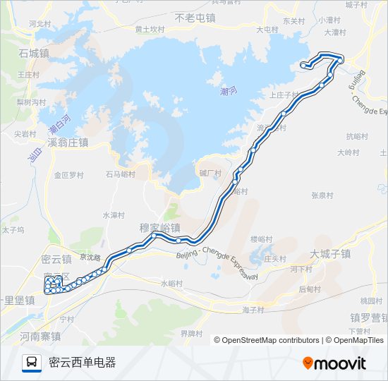公交密31路的线路图