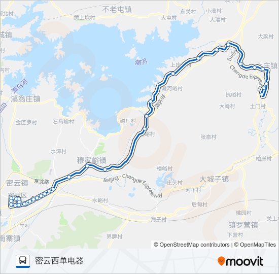 密32 bus Line Map