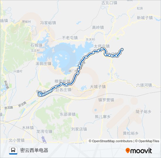 密33 bus Line Map