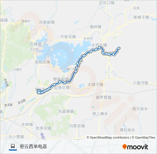 密33 Bus Line Map