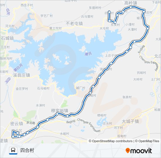 公交密34路的线路图