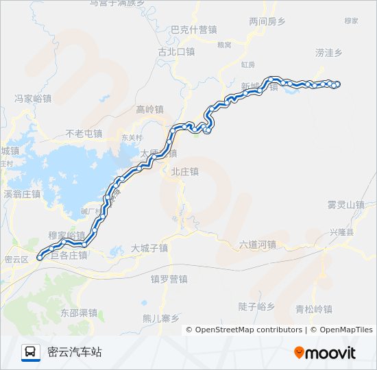 密52 bus Line Map