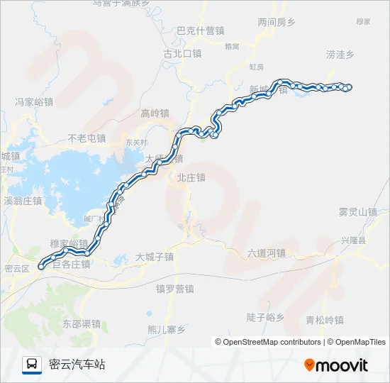 密52 Bus Line Map