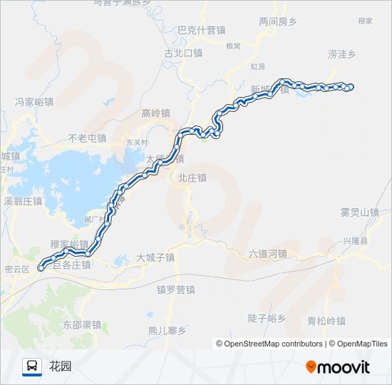 密52 bus Line Map