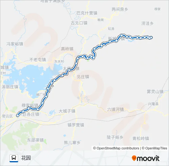 密52 Bus Line Map