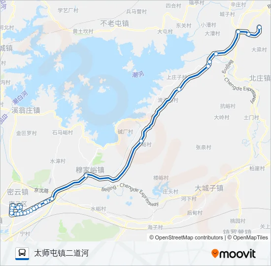 密57 Bus Line Map