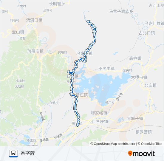 密60 bus Line Map