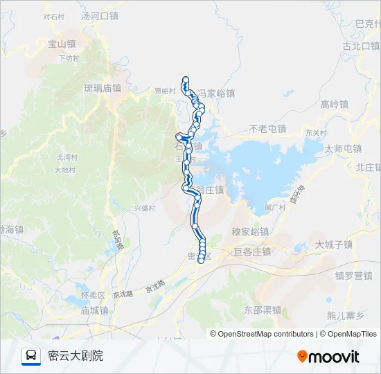密65 Bus Line Map