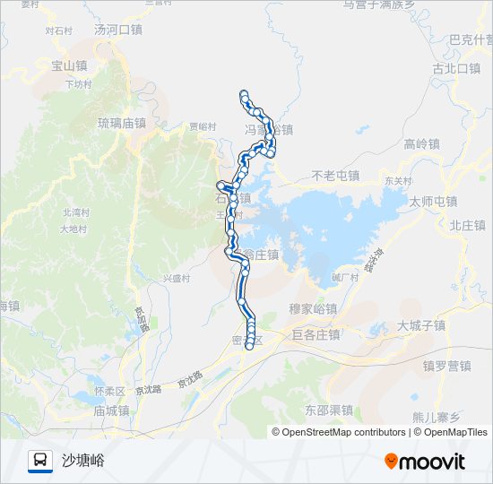 密68 bus Line Map