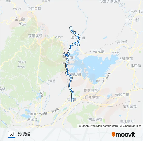 密68 Bus Line Map