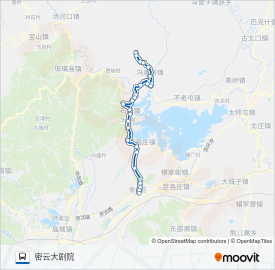 密68 Bus Line Map
