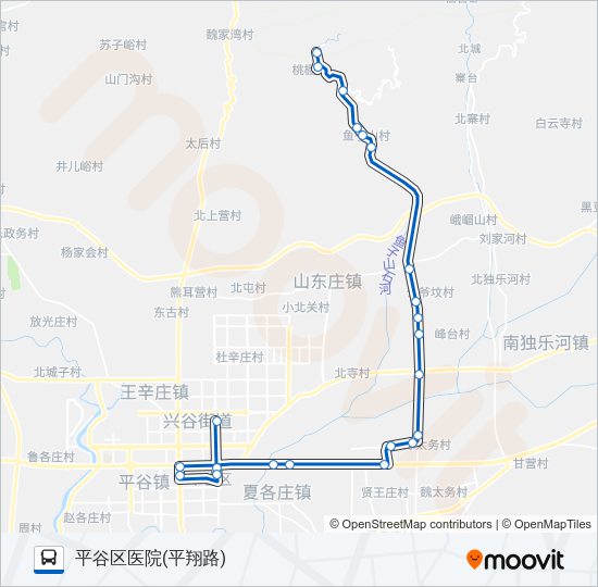 公交平12路的线路图