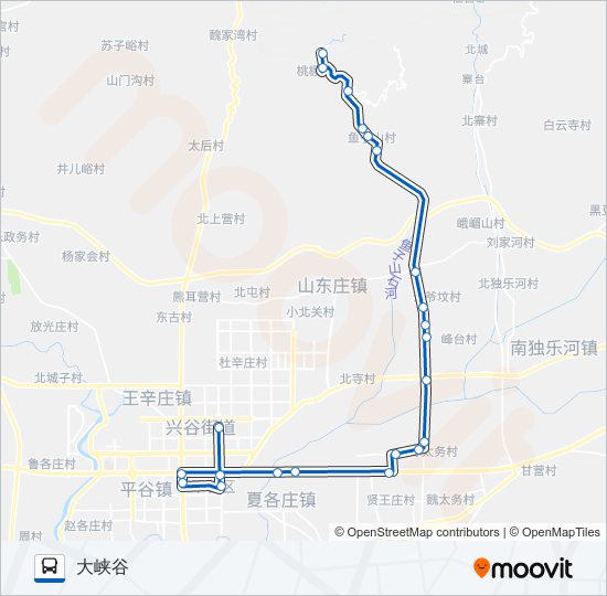 平12 bus Line Map