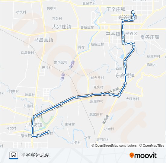 平13 bus Line Map