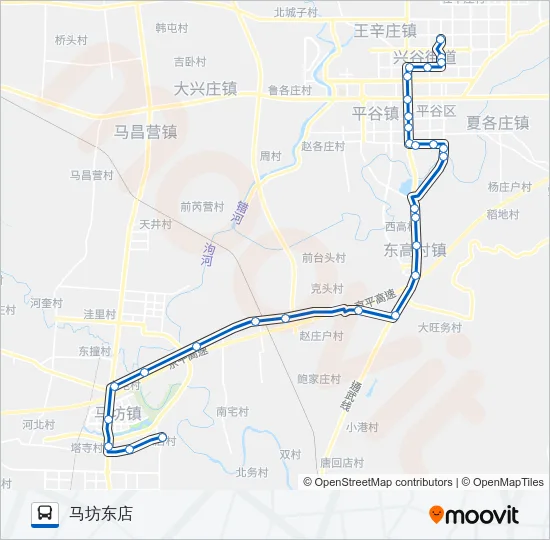 平13 Bus Line Map