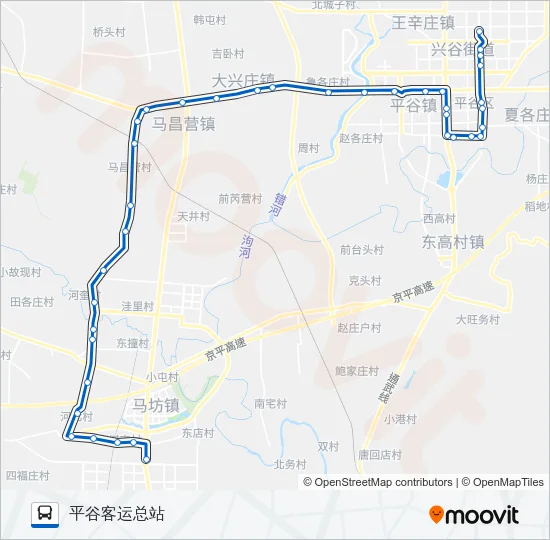 平14 Bus Line Map