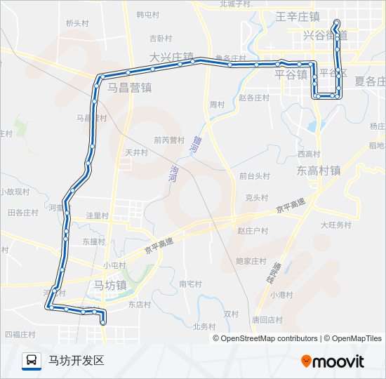 公交平14路的线路图