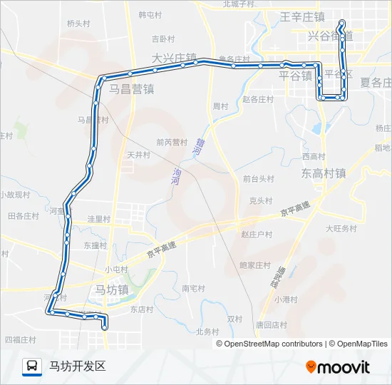 平14 Bus Line Map
