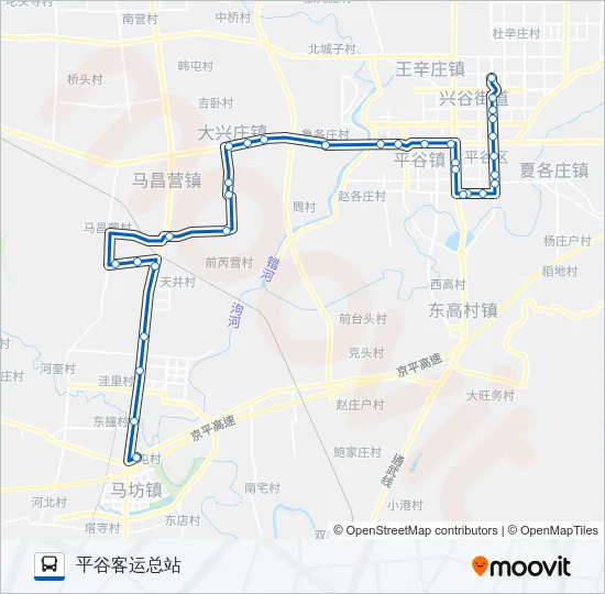 平16 Bus Line Map