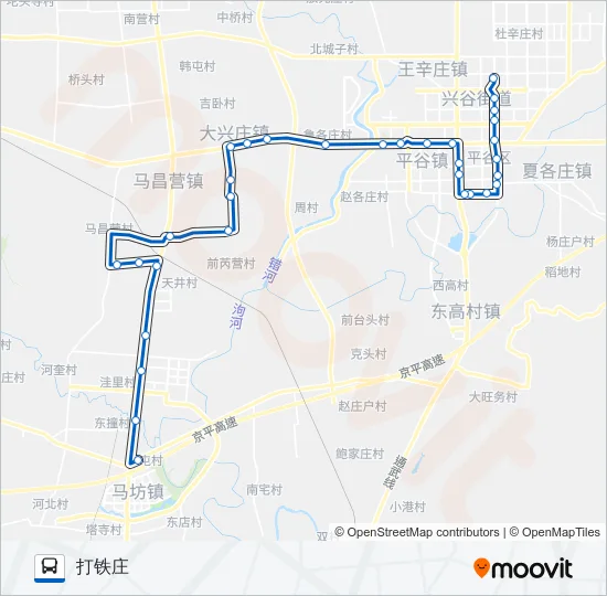 平16 Bus Line Map