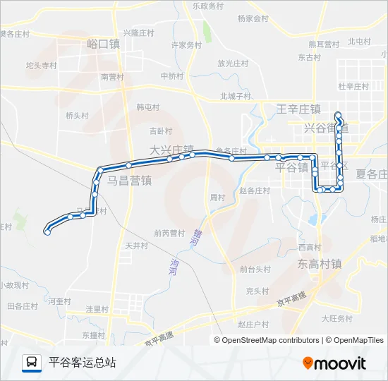 平17 Bus Line Map