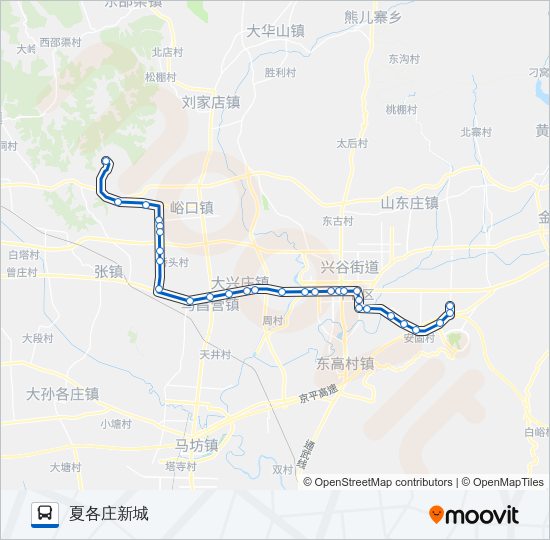 公交平18路的线路图