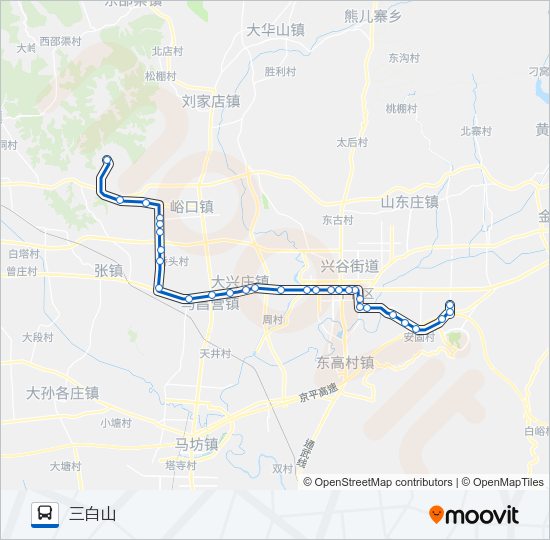 公交平18路的线路图