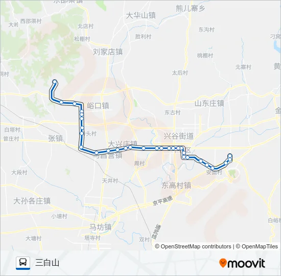 平18 Bus Line Map
