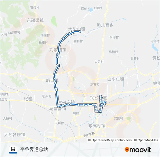平20 Bus Line Map