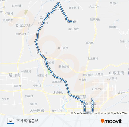 平21 bus Line Map