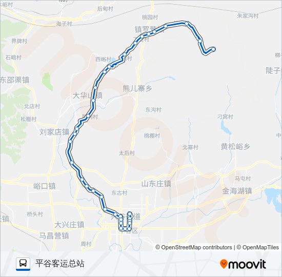 公交平24路的线路图