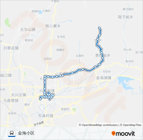 平25 Bus Line Map