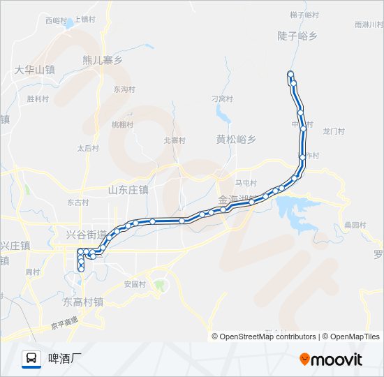 公交平29路的线路图