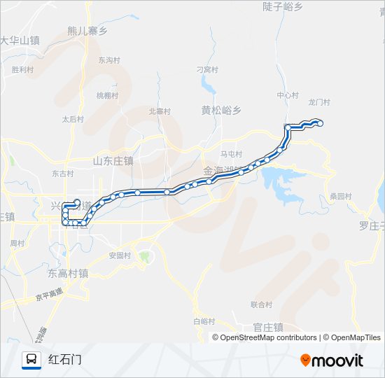 公交平30路的线路图