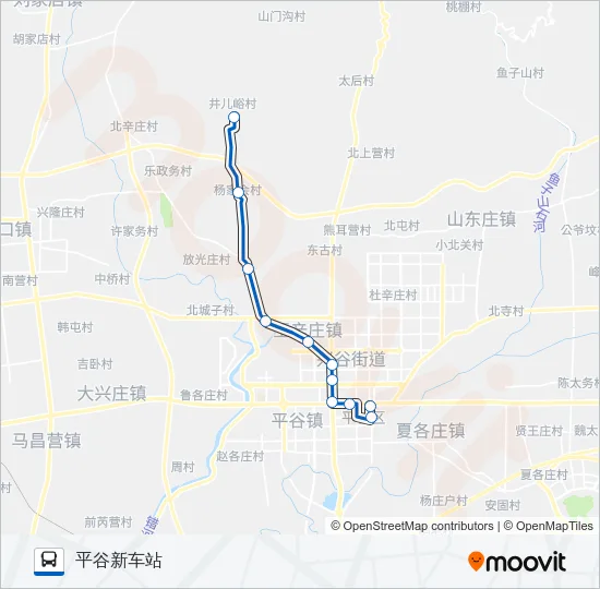 平33 Bus Line Map