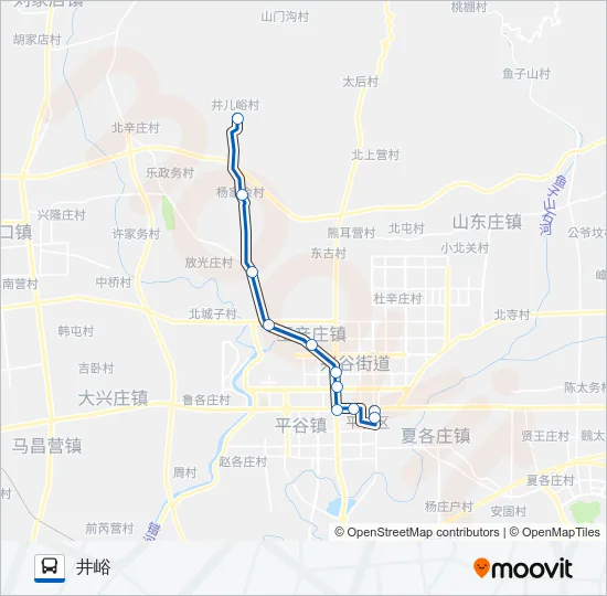 平33 Bus Line Map