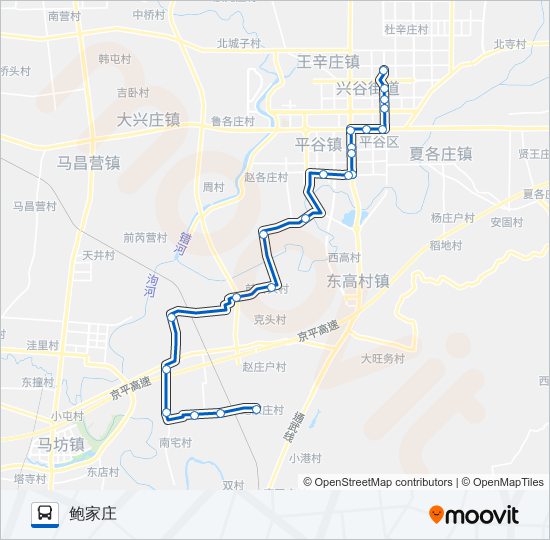 公交平36路的线路图