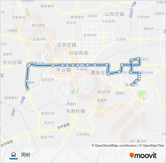 平37 Bus Line Map