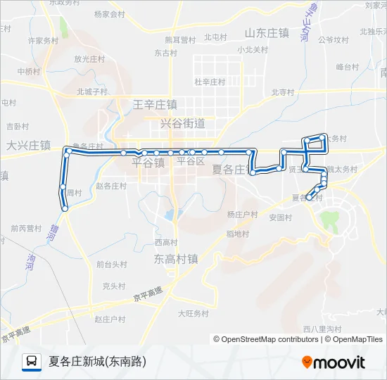 平37 Bus Line Map