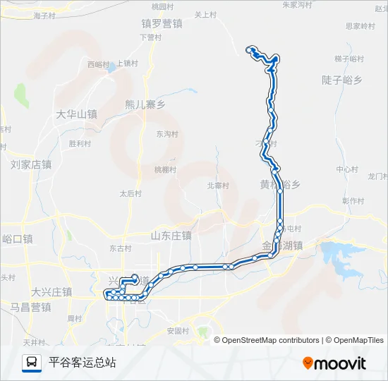 平38 Bus Line Map