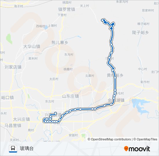 平38 bus Line Map