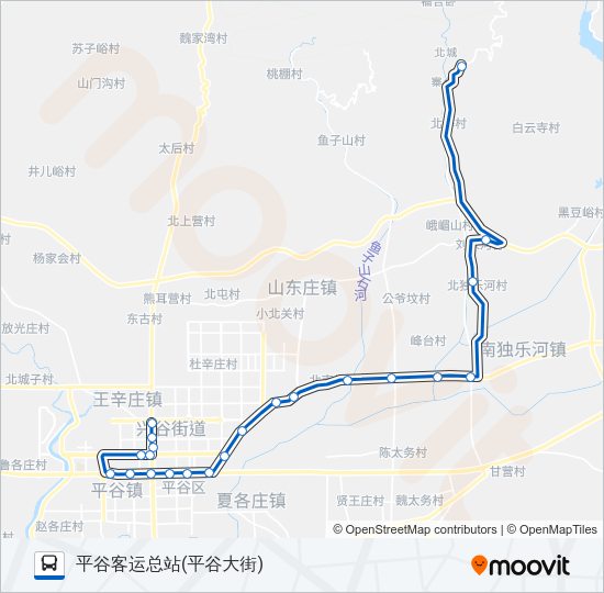 公交平39路的线路图