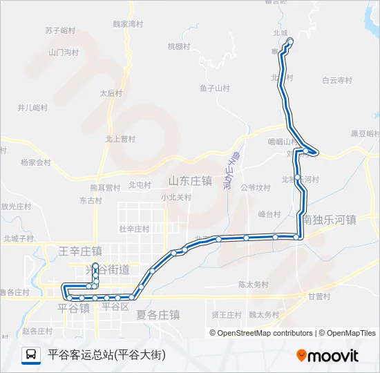平39 Bus Line Map