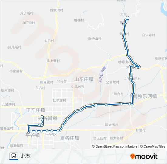 平39 Bus Line Map