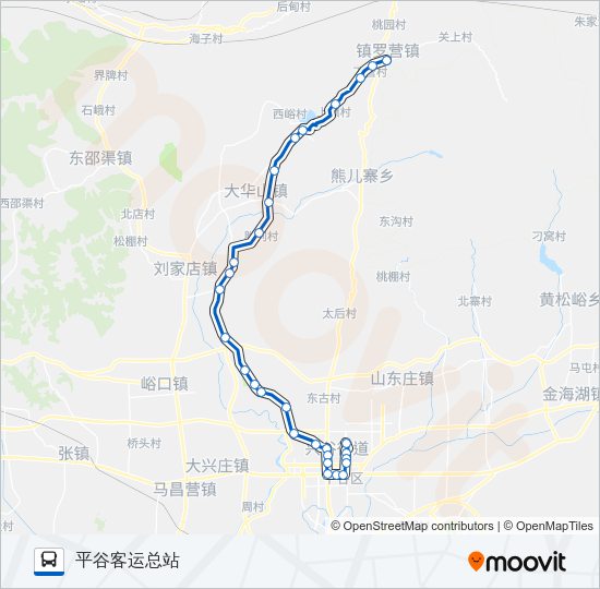 公交平41路的线路图