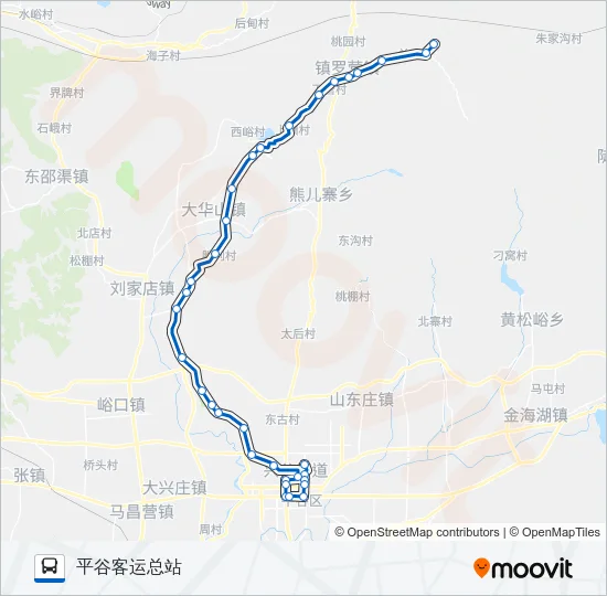 平42 Bus Line Map